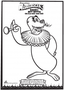 Dibujos Para Colorear Gratis De Madagascar