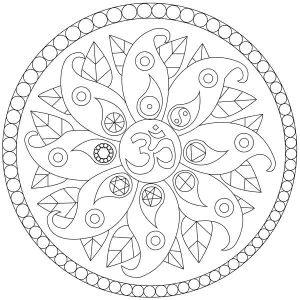 Mandala Con Varios Símbolos