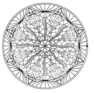 Dibujos para colorear para niños de mandalas