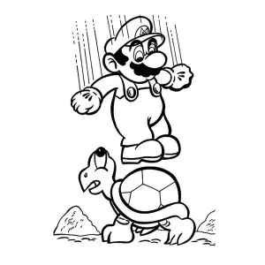 Páginas Para Colorear De Mario Bros Para Niños