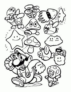 Dibujos Para Colorear Gratis De Mario Bros