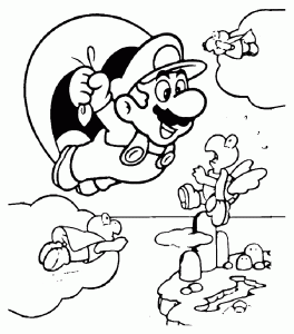 Descargar páginas para colorear de Mario Bros