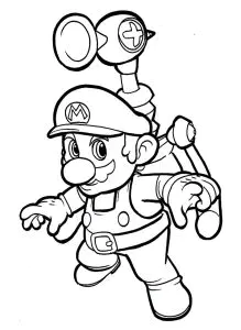 Páginas Para Colorear De Mario Bros Para Niños