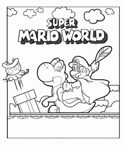 Imagen Imprimible De Super Mario World