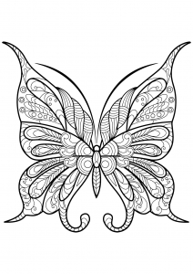 Dibujos para colorear de Mariposas para imprimir gratis