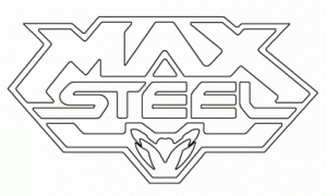 Cuadro Max Steel para imprimir y colorear