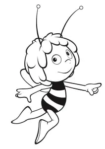 La elegante maya la abeja