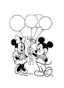 Dibujos para colorear gratis de Mickey y sus amigos para imprimir y colorear