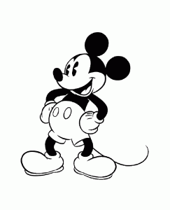 Mickey En Su Estilo Original Creado Por Walt Disney