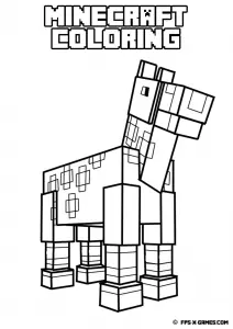 Dibujo gratis de minecraft para descargar y colorear