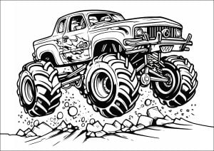 Un enorme coche de arena