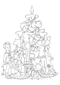 Imagen Del Belén Para Descargar Y Colorear