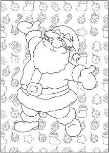 Cabeza De Papá Noel Vista De Perfil