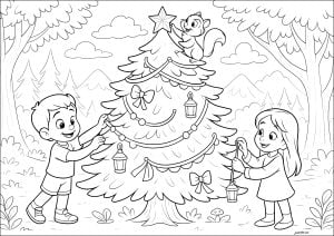 Dibujos para colorear gratis de navidad para descargar