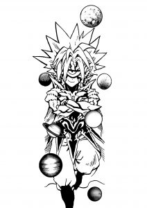 Imagen De One Punch Man Para Descargar Y Colorear