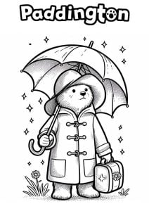 Dibujos Para Colorear Gratis Para Niños De Oso Paddington