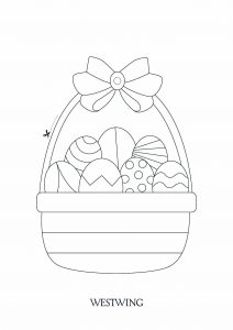 Dibujo de Pascua gratis para imprimir y colorear