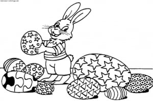 Dibujo de Pascua gratis para descargar y colorear