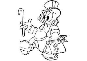 Scrooge Y Su Maleta Llena De Dinero