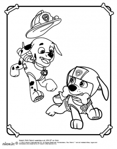 Imagen De Paw Patrol, Patrulla De Cachorros Para Descargar Y Colorear