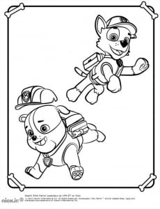 PAW Patrol páginas para colorear, Patrulla de cachorros gratis para colorear