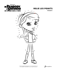 Imagen del viaje en el tiempo del sr. peabody y sherman para descargar y colorear