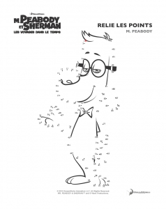Colorear a Mr. Peabody y Sherman: Viajes en el tiempo para niños
