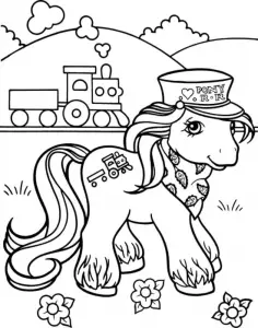 Coloración Sencilla De Un Poni