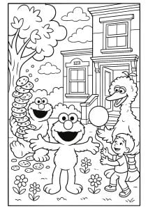 Increíble Dibujos para colorear para niños de Plaza Sésamo Dibujos para colorear para niños gratis de plaza sésamo