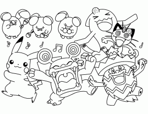 Dibujos Para Colorear De Pokemon Gratis Para Niños