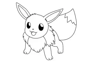 Eevee: Colorear Fácil