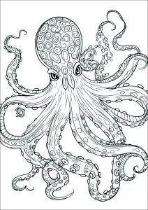 Dibujos Para Colorear Gratis De Pulpos Para Imprimir
