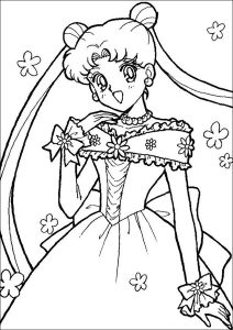 Dibujos Para Colorear Para Niños Gratis De Sailor Moon