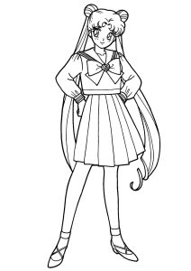 Dibujos Para Colorear Para Niños De Sailor Moon