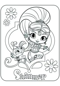 Shimmer y su amiguito mono Tala