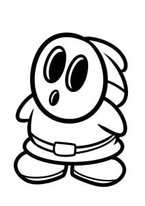 Dibujos para colorear de shy guy para descargar