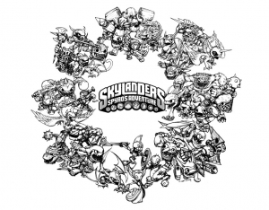 Skylanders para colorear gratis
