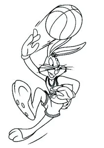 Dibujos para colorear para niños de space jam