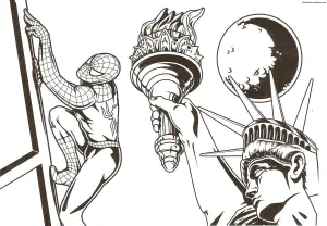 Páginas Para Colorear De Spiderman Para Imprimir