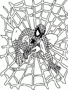 Cabeza de Spiderman - Spiderman - Just Color Niños : Dibujos para colorear para  niños