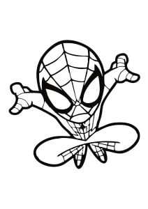 El Salto De Spider Man  Chibi 