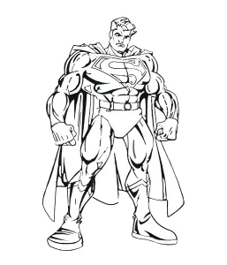 Superman Para Colorear