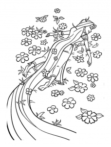 Dibujos Para Colorear Gratis De Tangled Rapunzel Para Imprimir Y Colorear