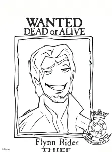 Dibujos Para Colorear Para Niños De Tangled Rapunzel, Gratis, Para Descargar