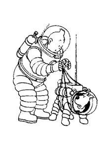 Dibujo De Tintín Para Imprimir Y Colorear