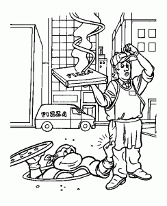 Imagen De Tortugas Ninja Para Imprimir Y Colorear