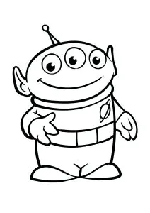 Uno de los simpáticos alienígenas de toy story