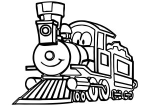 Locomotora de un antiguo tren de vapor