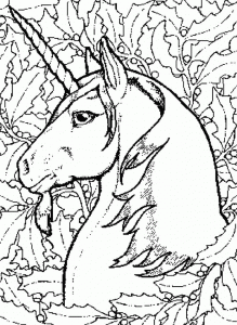 Dibujo de unicornio gratis para imprimir y colorear