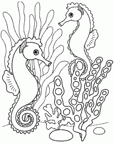 Dibujos Para Colorear De Vacaciones En El Mar Para Niños